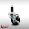 Service Caster 3'' SS Phenolic Swivel 1-1/4'' Expanding Stem Caster with Brake SCC-SSEX20S314-PHS-TLB-114 - alternate 2